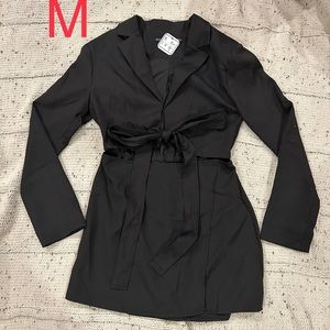 MECCAFOX Blazer black dress long sleeve